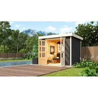 Karibu Woodfeeling tuinhuis Askola, 3 terragrondkleur; 82902