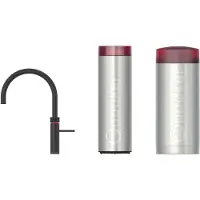 Quooker Fusion Round 5-in-1 kraan Zwart met COMBI+ reservoir en CUBE