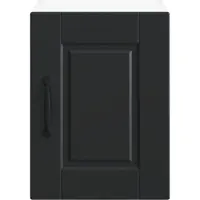 vidaXL Wandkast PORTO, 2 stuks, zwart, houtvezel