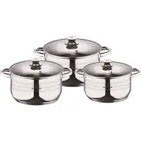 BLAUMANN Gourmet Line Pannenset 3-delig Zilver zilver RVS Pan