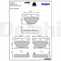 Delphi Remblokset LP1513, achter
