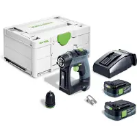 Festool CXS 12 2,5-Plus 12V Li-ion Accu-schroefboormachine Set (2x 2.5Ah Accu) In Systainer