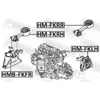 FEBEST HMB-FKFR Motorsteunlager