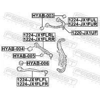 FEBEST 1224-JX1FLFL Draagarm