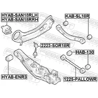 FEBEST 1225-PALLOWR Draagarm