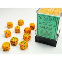 Chessex Lotus gespikkeld D6 12mm Dobbelsteenset (36 stuks)