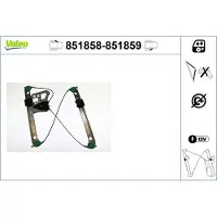 Valeo 851858 Raammechanisme