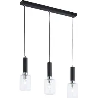 Jupiter Hanglamp TULUZA, zwart-chroom, 3xE27x40W, metaal, afmetingen: 80x70x12cm, IP20, merk: