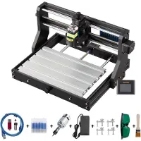 Vevor 2500 mW CNC 3018 DIY graveermachine Pro 300x180x45mm graveermachine 3-assige minigraveermachine met GRBL-besturingskaart en offline controller