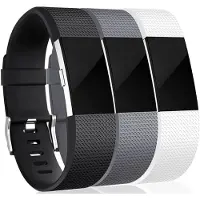 INF Fitbit Charge 2 armband siliconen 3-pack (S)