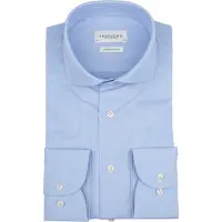 Profuomo Japanese Knitted Overhemd Lichtblauw