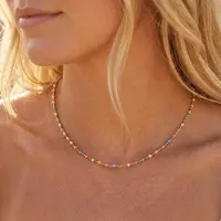Victorious Dames Ketting - Goud/Regenboog - Model: Amara