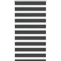 vidaXL Zebra rolgordijn 80x150 cm stofbreedte 75,9 cm zwart