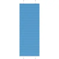 vidaXL Plissé rolgordijn 75x200 cm stofbreedte 74,4 cm polyester blauw