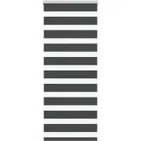 vidaXL Zebra rolgordijn 60x150 cm stofbreedte zwart 55,9 cm