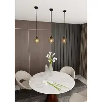 Emibig Hanglamp , 1x E27, 40W, ISTAR, kleur: lichtbeige/houtkleurig, modelnummer: 677/1