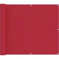 vidaXL Balkonscherm Rood 90 x 200 cm Oxford Stof