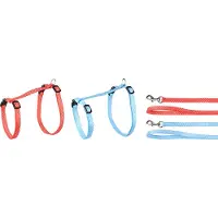Flamingo Kattenharnas + Lijn Grote Kat Aiwa - Kattentuigje - Assorti 25-40cm 10mm