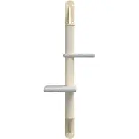 vidaXL Kattenmeubel wandgemonteerd met krabpaal 108 cm lichtgrijs