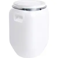Eda Plastiques EDA 010558 NA, Bewaarvat, 25 liter, kunststof, wit