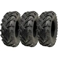 Parnells 25x8.00-12 ATV- en quadbanden, 6-laags, 14 psi, Wanda P377, voor de openbare weg, 65J (set van 3)