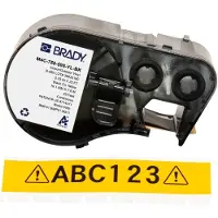 Brady M4C-750-595-YL-BK tape vinyl zwart op geel 19,05 mm x 7,62 m (origineel)