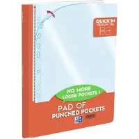 Oxford Quick In Showtassen A4 Glashelder Transparant 50 micron PP (Polypropeen) Boven 11 Gaten
