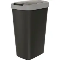 Prosperplast COMPACTA Q Abfallbehälter - glattgrau 45l