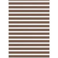 vidaXL Zebra rolgordijn 165x230 cm stofbreedte 160,9cm polyester bruin
