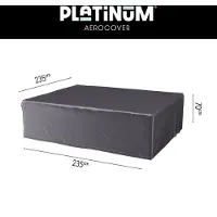 AeroCover 7933 Ademende beschermhoes voor rechthoekige lounge-sets 235x235xH70 cm.
