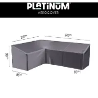 AeroCover Loungesethoes L-vorm hoge rug 270x210x85x65/90cm links
