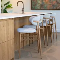Giga Meubel Barstoel Alexia Beige/Naturel