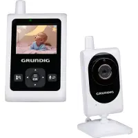 Edco Video Babyfoon met Camera - Baby Monitor met 2-inch Kleurenscherm - Babyphone met Nachtzicht, Temperatuurweergave en Terugspreekfunctie - Wit