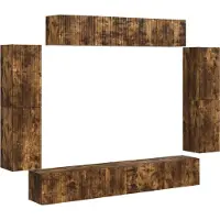 vidaXL TV Kast 8 st 98 x 31 x 29,5 cm Gerookt eiken
