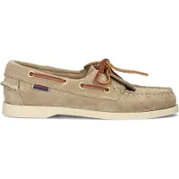 Sebago Dames Portland bruin leren loafers (38), Leer, Plat, Veters, Casual 77131JW