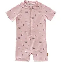 Fresk UV zwempak met all over print roze Jongens/Meisjes Nylon Opstaande kraag - maat 62/68
