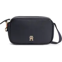 Tommy Hilfiger Schoudertas 'Logo Tape Camera' marine / rood / wit