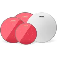 Evans Hydraulic Red Fusion Pack (10"12"14") & 14" UV1 Snare Batter