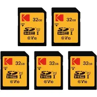 Kodak Set van 5 SDHC Ultra High Speed-geheugenkaarten - 32 GB