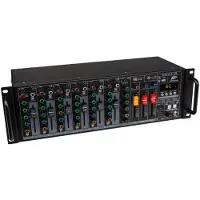 JB Systems Liverack-10 7-kanaals PA mixer in 19'rack formaat