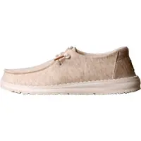 HeyDude Instappers Dames Wendy Beige Jersey Maat 40