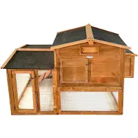 Lendo Online Kippenhok Leghok 151x69x92 cm Bruin Hout