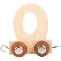 Small Foot - Houten Lettertrein - O - 12 stuks