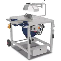 Holzkraft Mobiele zaagtafel voor hout voor de timmerman zaaghoogte 120 mm 2,8 kW 400V inclusief cirkelzaagblad dia. 400 mm TKS-Z400