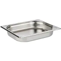 Aps Gastronormbak - GN Bak - RVS - 2,8 Liter - Vaatwasserbestendig - Breukvast - Stapelbaar - 265 x 325 mm - H 55 mm