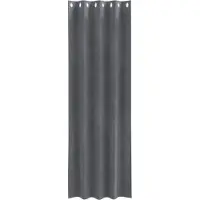 vidaXL Verduisterende gordijnen 2 pcs Lichtgrijs 140 x 225 cm Fluweel