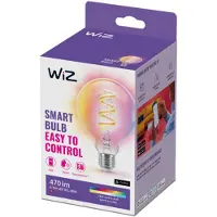WiZ Connected WiZ Globe Filament - Lumière Blanche à Colorée - E27 - Transparent