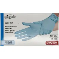 Hygonorm Wegwerp handschoenen nitril - blauw - maat S - 100 stuks - poedervrij - latex vrij!