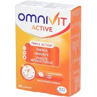 Omnivit Active | Multivitamine voor Energie, Immuniteit & Mentale Focus 28 St Tabletten