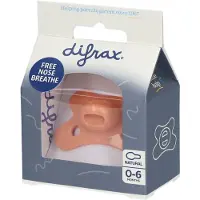 Difrax Natural Fopspeen 0-6m Uni Peachy